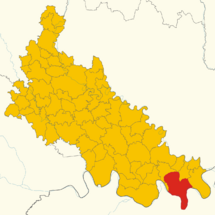 Map of Caselle Landi (Province of Lodi, region Lombardy, Italy 2024).svg