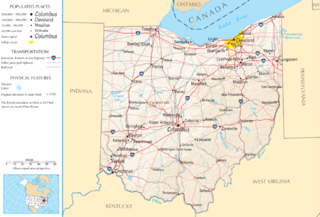 Archivo:Map of Ohio NA