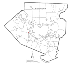 Map of Pennsbury Village, Allegheny County, Pennsylvania Highlighted.png
