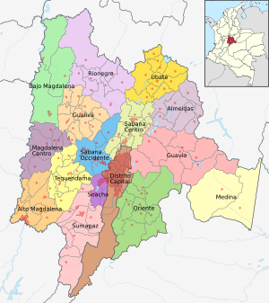 Archivo:Mapa de Cundinamarca (subregiones)