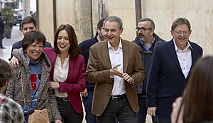 Archivo:Pepa Frau, Diana Morant, Zapatero y Ximo Puig v1