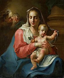 Pittoni Madonna and Child with two angels