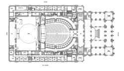 Plano del primer piso del teatro