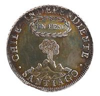 Archivo:Primera moneda acuñada de Chile Independiente (29831138662)