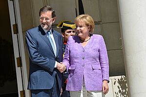 Archivo:Rajoy con la Canciller de Alemania ANGELA MERKEL