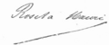 Rosita Mauri signature