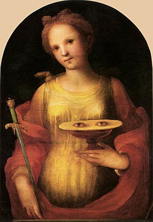 Archivo:Saint Lucy by Domenico di Pace Beccafumi