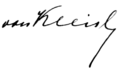 Signature Ewald von Kleist