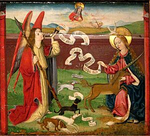Archivo:Unicorn hunt - Martin Schongauer (circle)