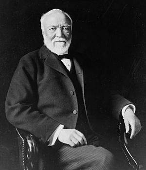 Archivo:Andrew Carnegie, three-quarter length portrait, seated, facing slightly left, 1913