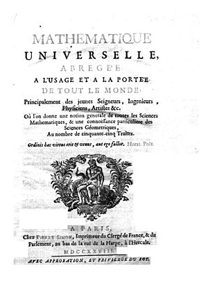 Archivo:Castel, Louis – Mathématique universelle abregée à l'usage et à la portée de tout le monde, 1728 – BEIC 94382