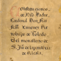 Convento San Juan de la Penitencia (Alcalá de Henares 11-10-1508) constituciones, portada