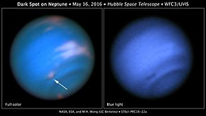 Archivo:Dark spot on Neptune