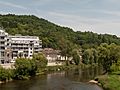 Diekirch, straatzicht vanaf brug over de Sauer foto5 2014-06-09 13.38