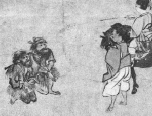 Archivo:Emishi from an Emakimono circa 1324