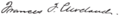 Frances Cleveland Signature