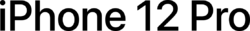 IPhone 12 Pro wordmark.svg