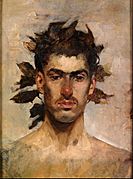 Ignacio Pinazo Camarlench - Bacchus portrait - Google Art Project