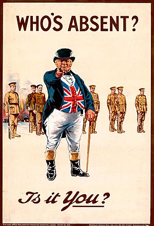 Archivo:John Bull - World War I recruiting poster