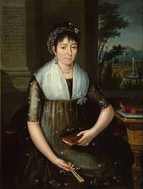 José María Vázquez - Portrait of Doña María Luisa Gonzaga Foncerrada y Labarrieta - Google Art Project