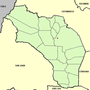Archivo:La Rioja province (Argentina), departments and capital