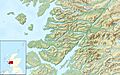 Lochaber UK relief location map