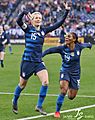 Megan Rapinoe Crystal Dunn (47288621861)