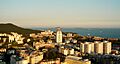 Panoramatic view of xiamen university at sunset
