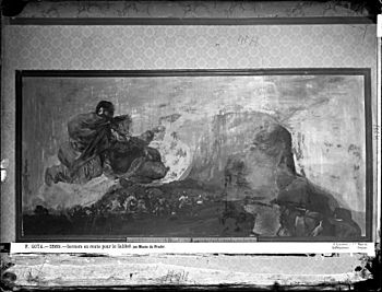 Archivo:Pinturas Negras, Asmodea, Quinta de Goya, año 1874, fotografía de J. Laurent, VN-08121 P