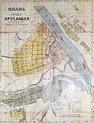 Plan of Yaroslavl, 1911