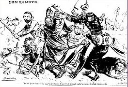 Revista Don Quijote - Dibujo de Eduardo Sojo (Demócrito) 1849-1908