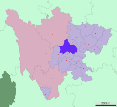 Sichuan subdivisions - Chengdu.svg