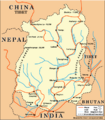 Sikkim area map
