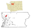 Snohomish County Washington Incorporated and Unincorporated areas Arlington Highlighted