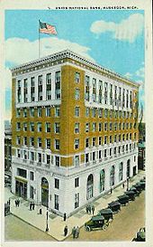 Archivo:Union National Bank in 1925, Muskegon, MI