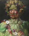 Vertumnus årstidernas gud målad av Giuseppe Arcimboldo 1591 - Skoklosters slott - 91503f