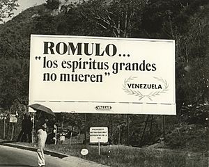 Archivo:Advertising allusive to Rómulo Betancourt, 1981