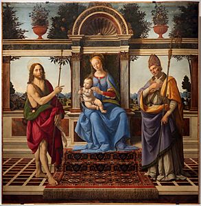 Andrea del verrocchio e lorenzo di credi, madonna di piazza, 1475-86 ca. (pistoia, duomo) 02