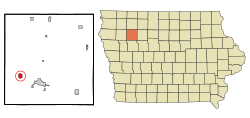 Buena Vista County Iowa Incorporated and Unincorporated areas Alta Highlighted.svg