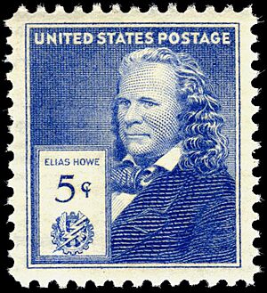 Archivo:Elias Howe, commemorative stamp, 5c 1940 issue