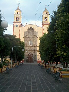 Fachada del Ex-Convento Franciscano en Cholula de Rivadabia.jpg