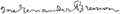 Firma de José Fernández Bremón