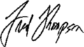 Fred Thompson signature