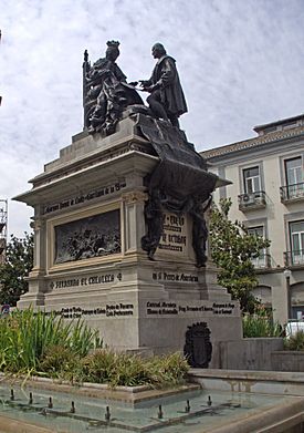 Granada Plaza de Isabel la Católica Kolumbus-Denkmal 4.jpg