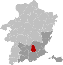 Hoeselt Limburg Belgium Map.svg