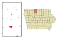 Kossuth County Iowa Incorporated and Unincorporated areas Algona Highlighted
