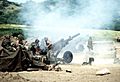 M102 howitzers during Operation Urgent Fury