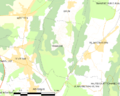 Map commune FR insee code 01317