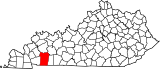Map of Kentucky highlighting Christian County.svg