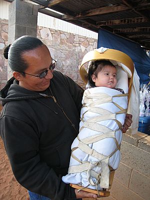 Archivo:Neeta Lind Navajo cradle board